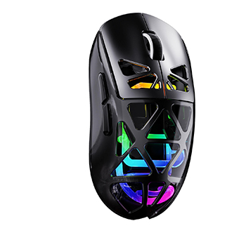 轻量化水冷RGB霓虹发光鼠标透明办公游戏鼠标