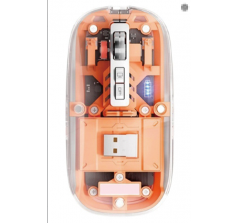 LW-046  Tri-Mode Wireless 5D Transparent Charging Mouse