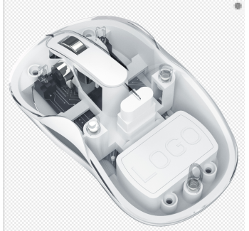 LW-053   三模式无线3D透明充电鼠标