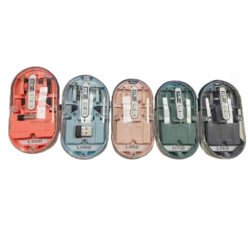 LW-054  Tri-Mode Wireless 7D Transparent Charging Mouse