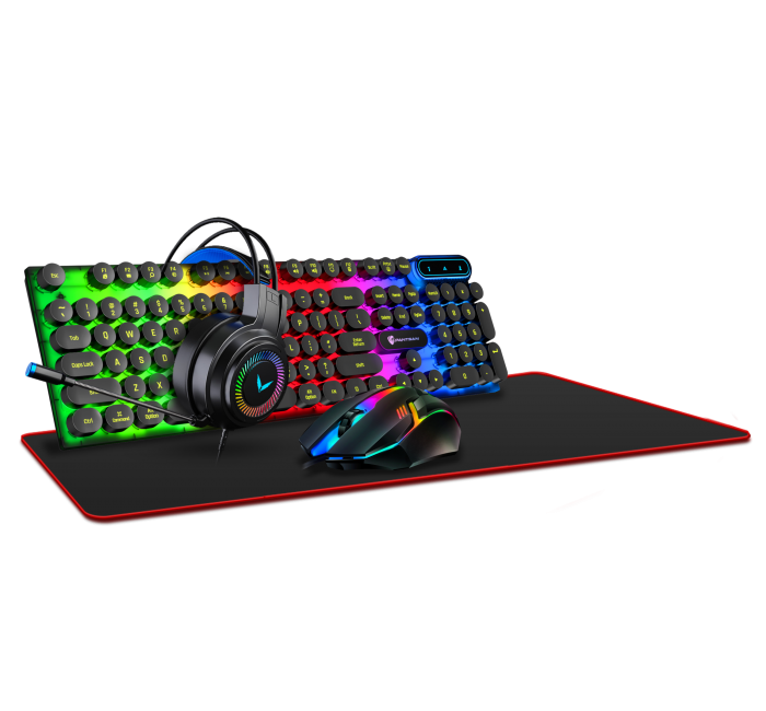 Cool lighting effect keyboard customized 4-piece set wireless gaming desktop computer office