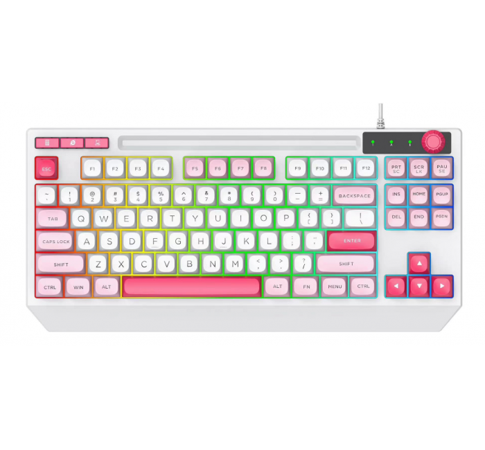 SK-035  87键有线LED照明游戏键盘