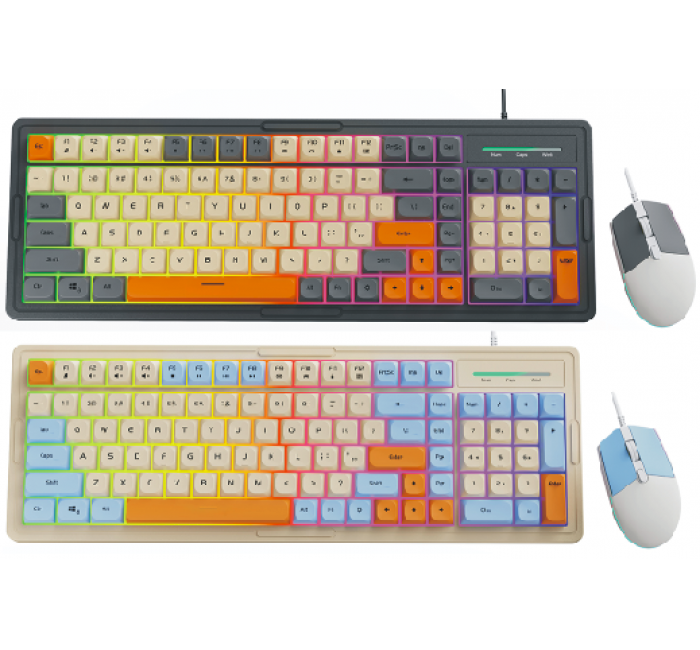 SK-091    101 Keys  Wired LED Lighting Gaming Keyboard