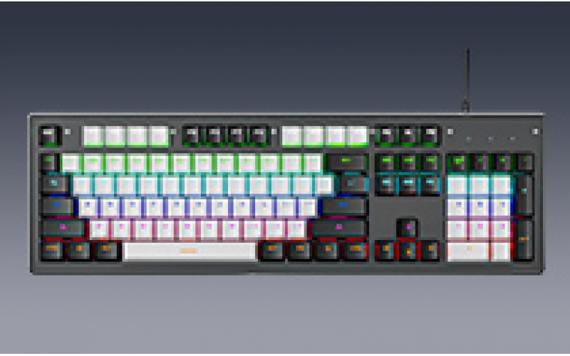 K880 wired mechanical keyboard customized hot swappable office computer 104 key e-sports game